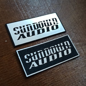 2x Sundown Audio - Silver or Gold logo  - Metallic