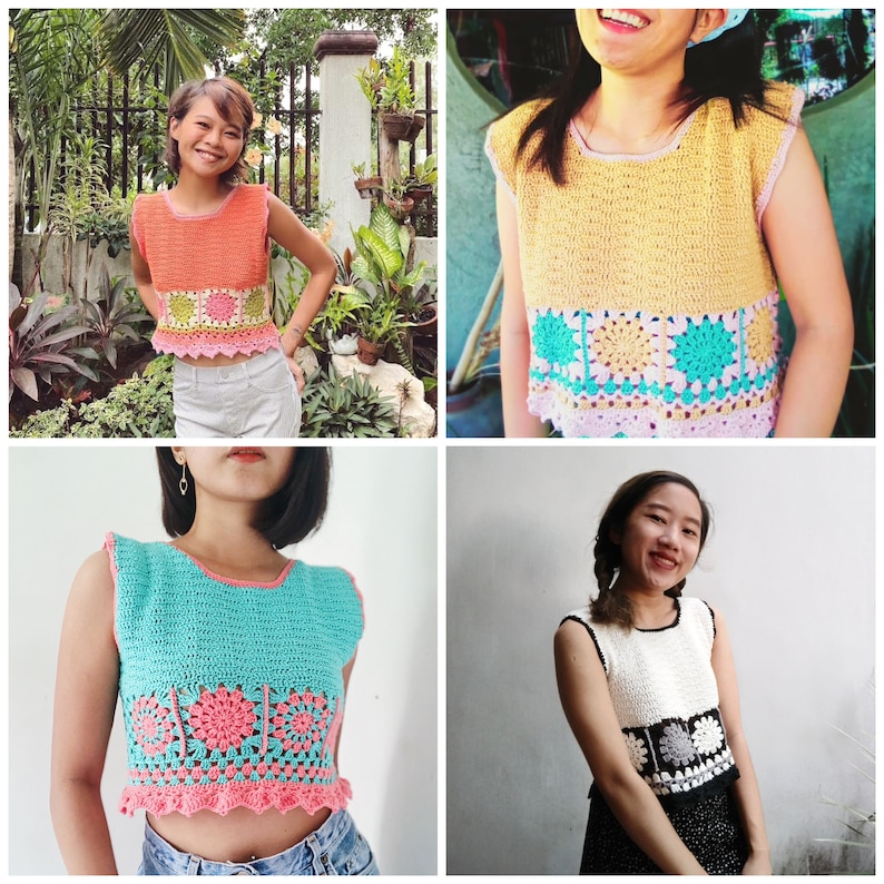 Crochet pdf pattern - SOLENN TOP image 9