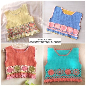 Crochet pdf pattern - SOLENN TOP image 3