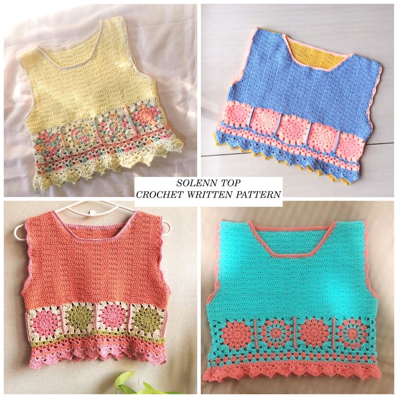 Crochet pdf pattern - SOLENN TOP image 3