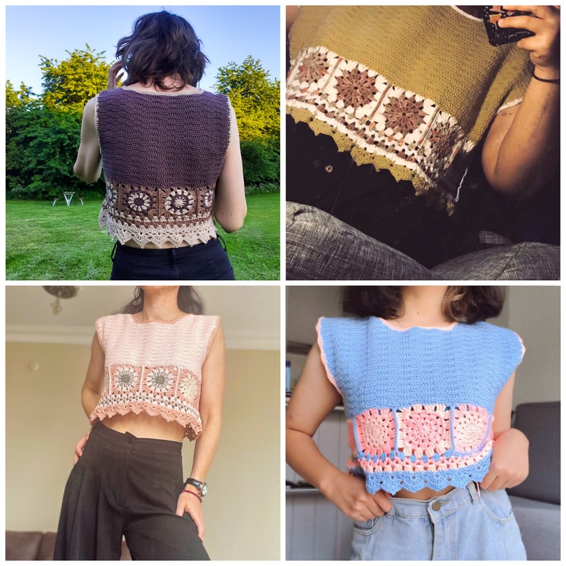 Crochet pdf pattern - SOLENN TOP image 8
