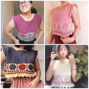 Crochet pdf pattern - SOLENN TOP image 10