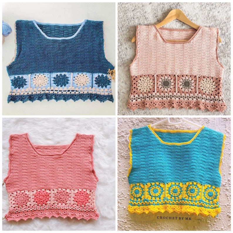 Crochet pdf pattern - SOLENN TOP image 5