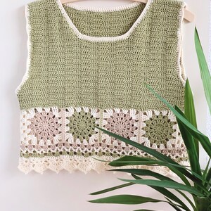 Crochet pdf pattern - SOLENN TOP image 2