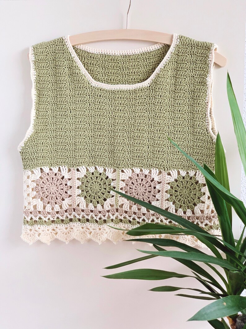 Crochet pdf pattern - SOLENN TOP image 2