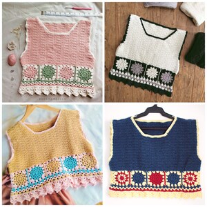 Crochet pdf pattern - SOLENN TOP image 4