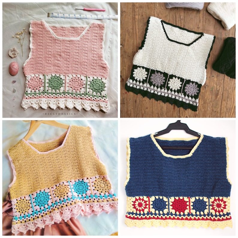 Crochet pdf pattern - SOLENN TOP image 4