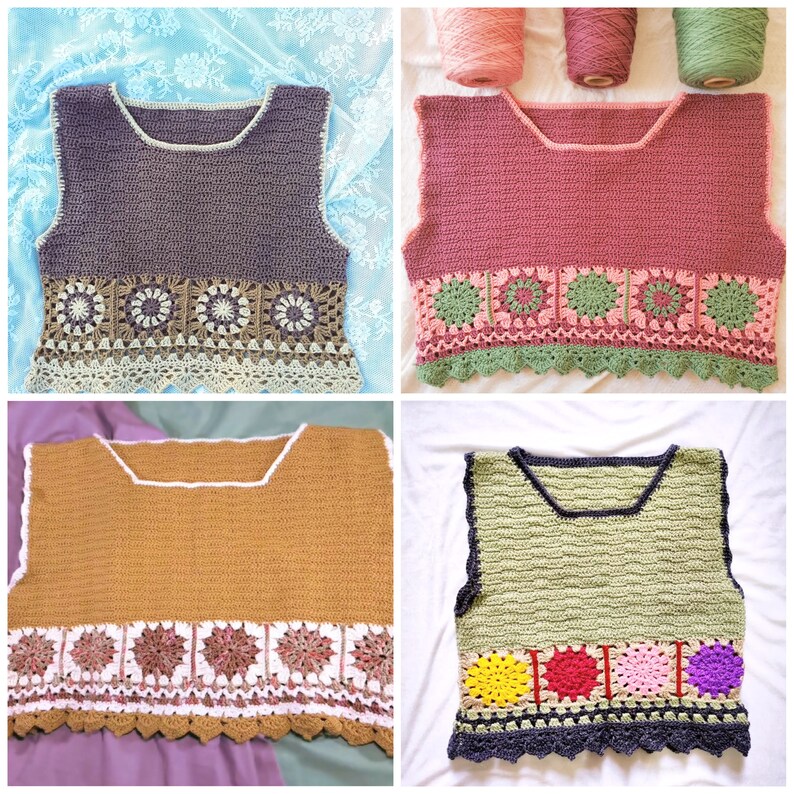 Crochet pdf pattern - SOLENN TOP image 6
