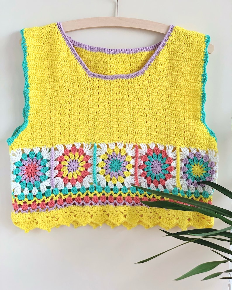 Crochet pdf pattern - SOLENN TOP image 1