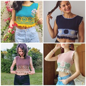 Crochet pdf pattern - SOLENN TOP image 7