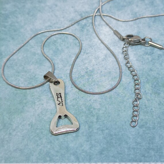 Stainless Steel Chain With a Tiny Bottle Opener Cool