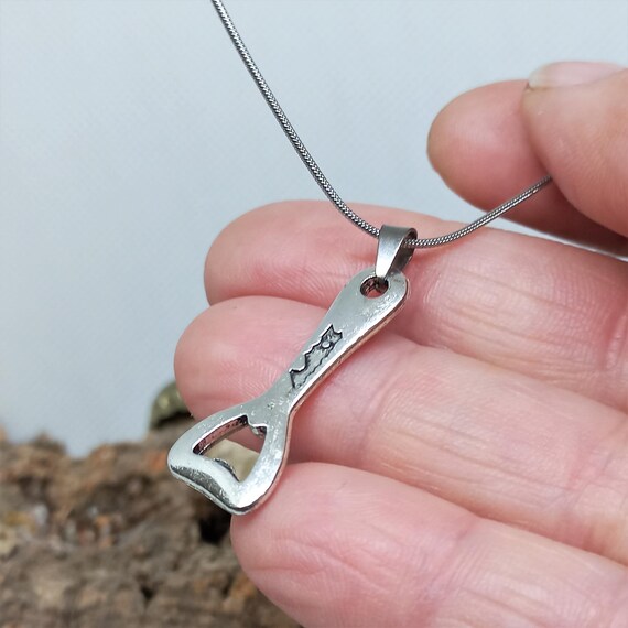 Stainless Steel Chain With a Tiny Bottle Opener Cool