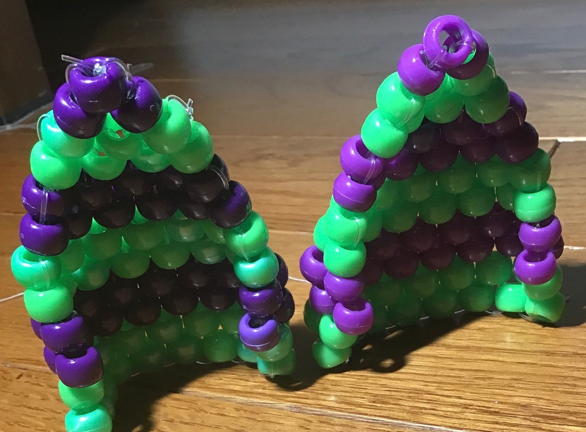 Striped Kandi Cat Ears Etsy