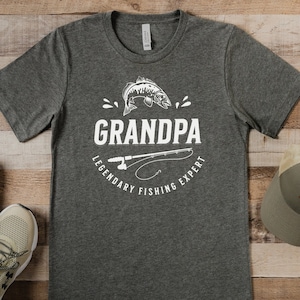 Father&#39;s Day Fishing shirt gift for Grandpa, Gift for Grandfather, Grandpa Fishing shirt, Father&#39;s Day Gifts, Gift for fisherman