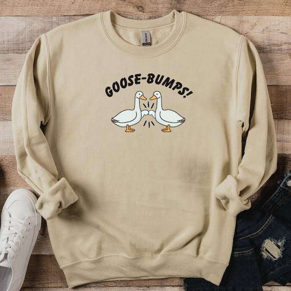 Silly Goose bumps Sweatshirt, Fun fall sweater, Farm animal sweater, gift for farmer, animal lover gift, Cozy geese sweatshirt, kids adults