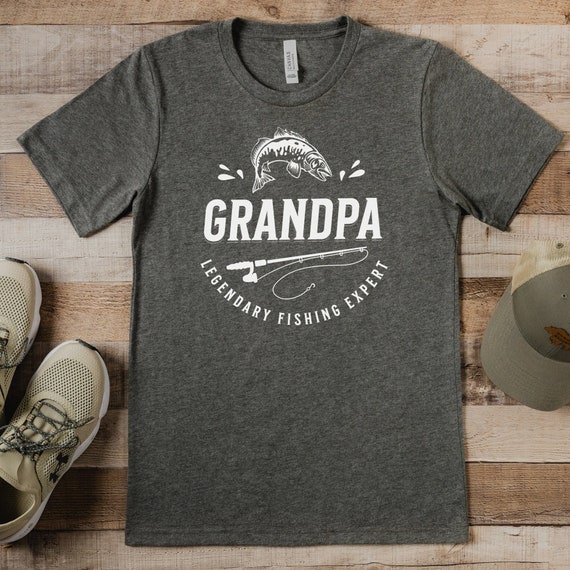 Father's Day Fishing Shirt Gift for Grandpa, Gift for Grandfather