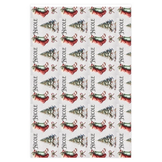 Christmas Personalized Name Wrapping Paper - CLASSIC