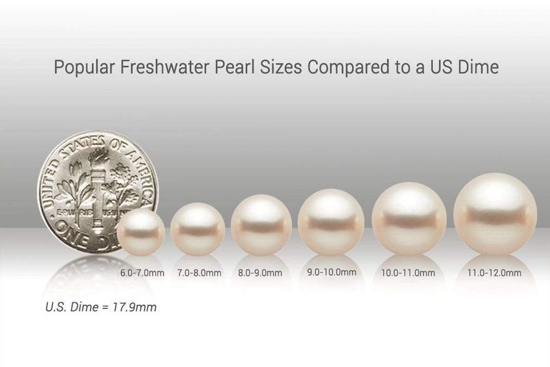 Sterling Silver Pearl Pendant White Freshwater 8-9mm