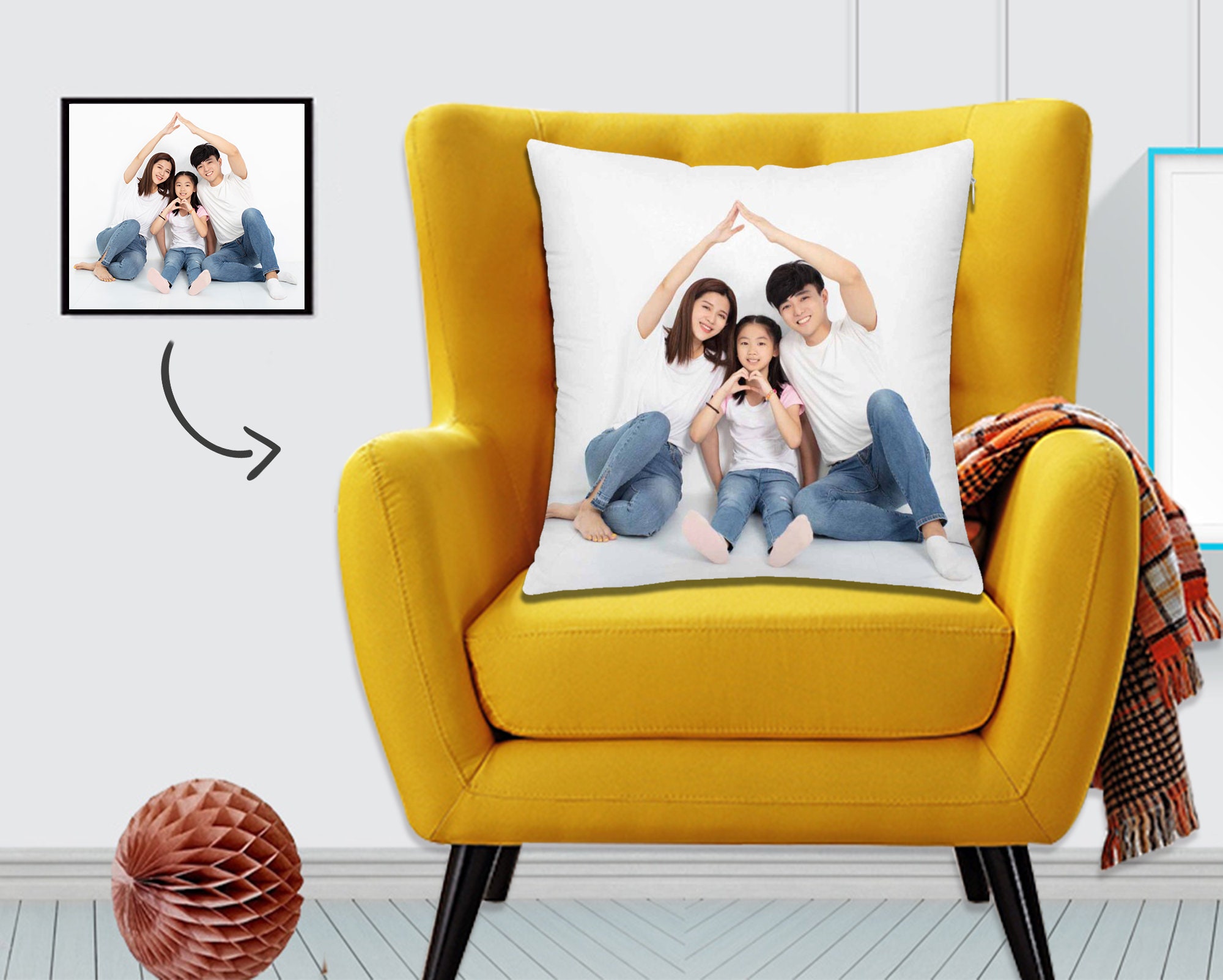 Photo Pillow Personalized Pillow CaseCustom Photo Pillow Case Etsy