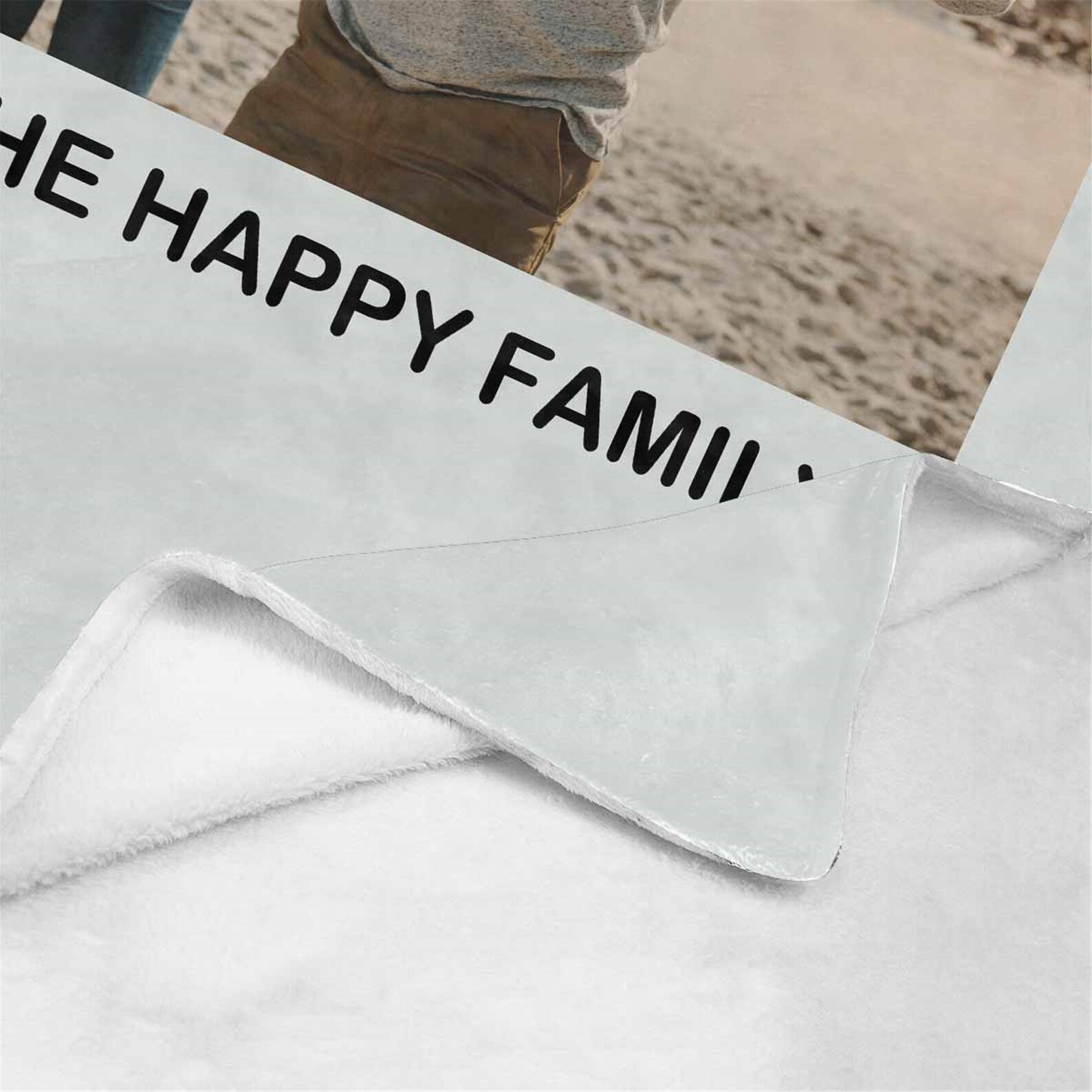 Customized photo text logo blanket print your photo and your Etsy