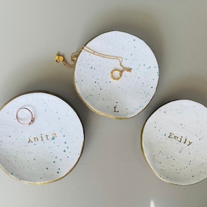 Personalised Air Dry Clay Ring Dish