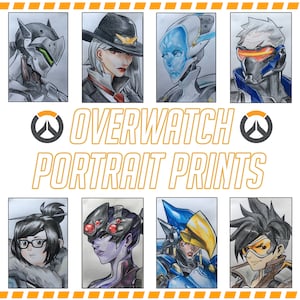 Overwatch Portrait Prints [DAMAGE]