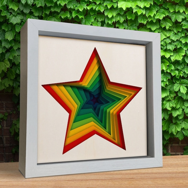 3D Star, 3D Paper Cut Shadow Box Template, SVG Digital Download Files, Shadow Box SVG, For Cricut, Lightbox 3D Star, 3D Paper Cut Shadow Box Template, SVG Digital Download Files, Shadow Box SVG, For Cricut, Lightbox