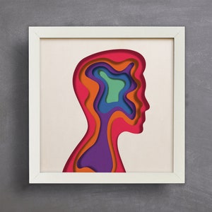 3D-Silhouette, Schattenbox-Svg, Papierschnitt-Dateien, Dateien für Cricut, für Silhouette, CNC-Schneiden, SVG, DWG, DXF, Ai, Eps, Pdf, PNG-Formate