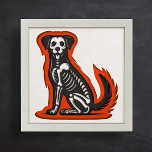 3d Funny Dog, Shadow Box Templates, SVG For Cardstock / 3D Cat Shadow Box / Pet Memorial Box/ For Cricut/ For Silhouette