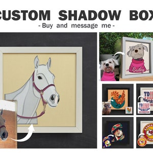 Custom Shadow Box  SVG / Personalize Shadow Box / Custom Gift / Custom Papercut Design / For Cricut / For Silhouette / Easy to use