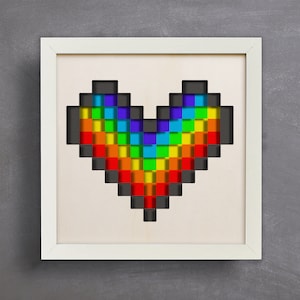 Projekt serca 3D, Shadow Box SVG, 3d Heart SVG, pliki Papercut, Multilayer SVG, 3d Couple SVG, projekty 3D Cricut