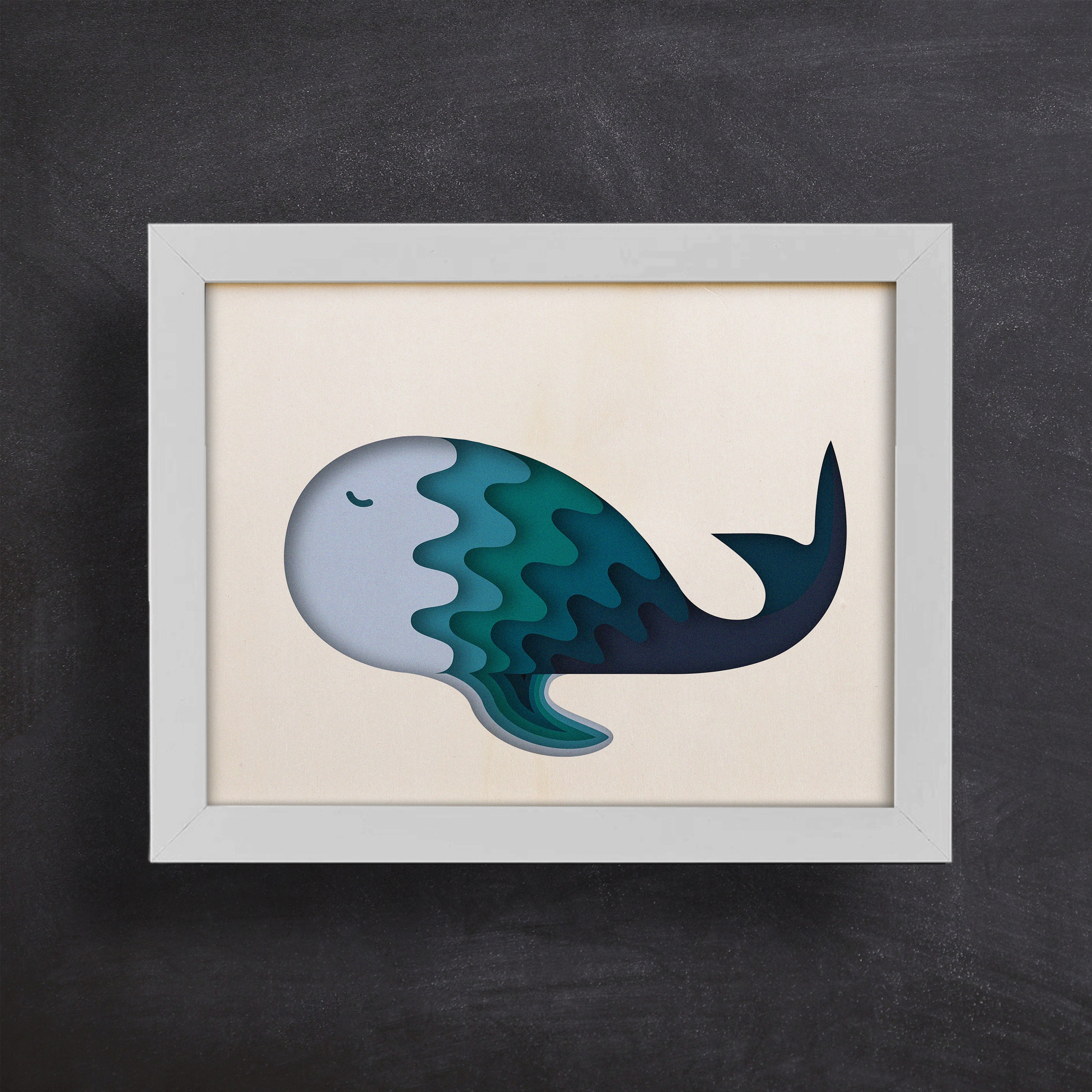 3d Whale Svg, Shadow Box Svg, 3d Fish Svg, Layered Svg, Files for ...