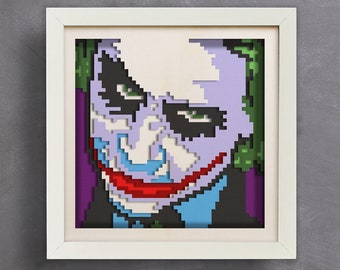 3D Joker Face SVG, Shadow Box SVG, 3D Papercraft Papercut files, Multilayer Svg, 3d Cricut Projects