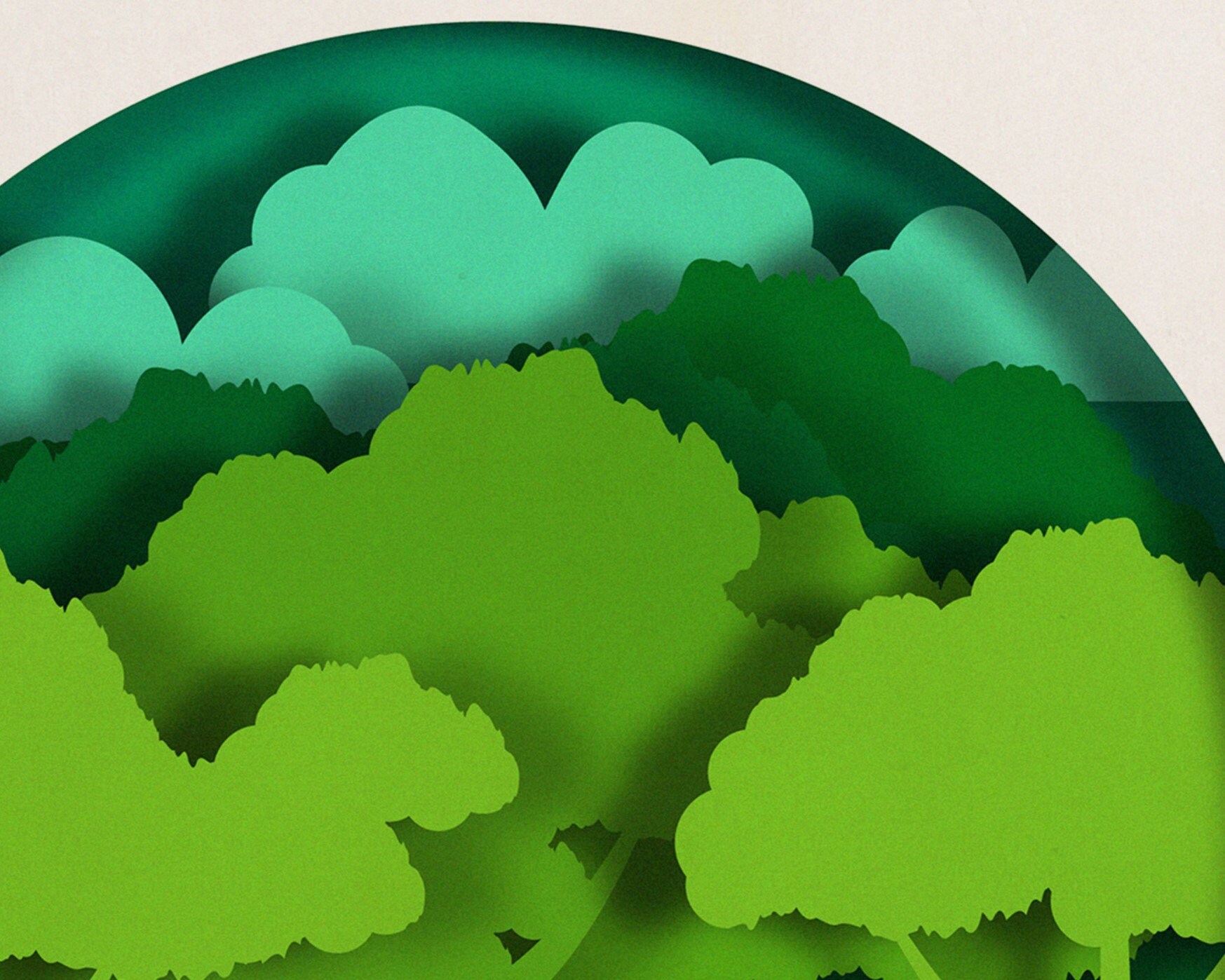 3d Nature Landscape Shadow Box, Paper Cut, Layered Cut Files, Shadow ...