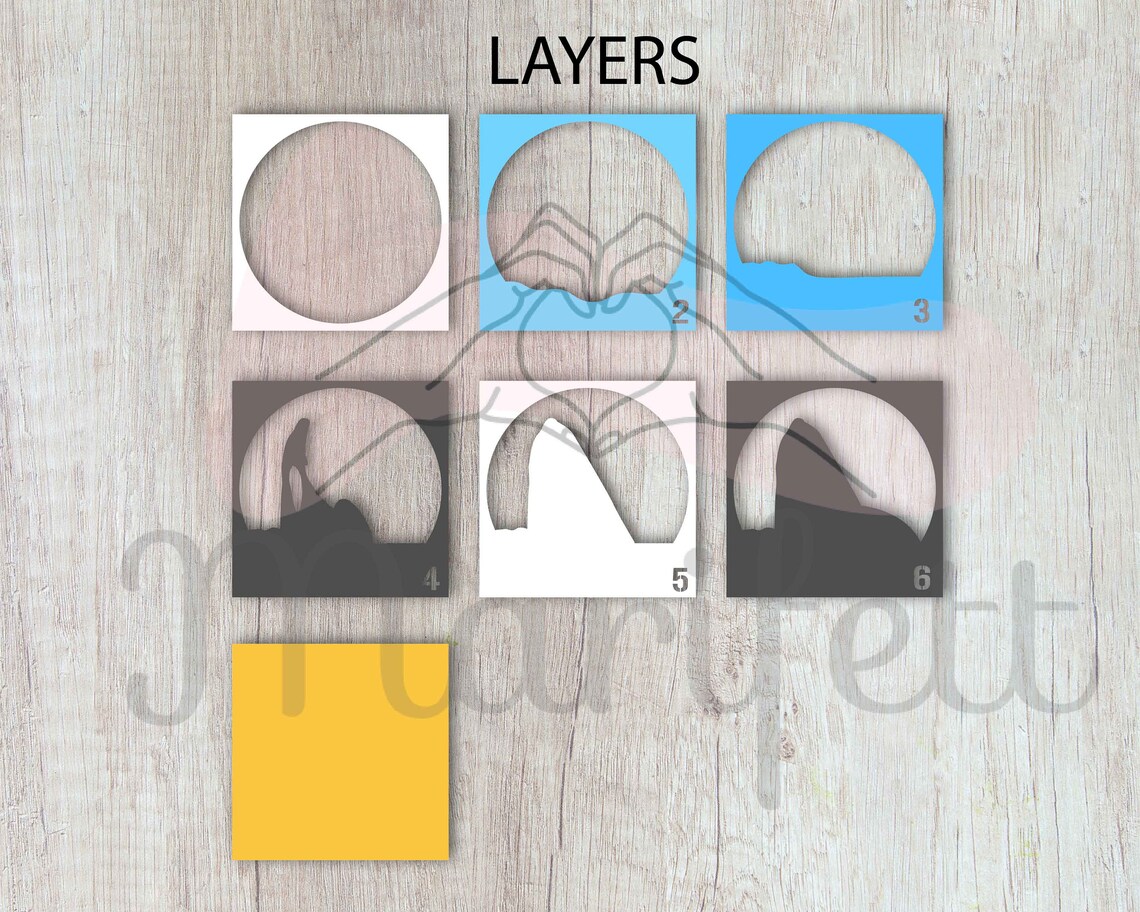 3D Orca Whale Shadow Box SVG: Layered Dolphin Template (digital ...