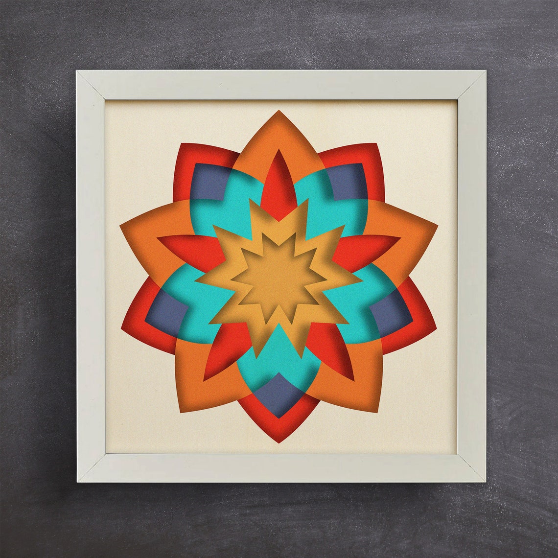 3d Mandala SVG, Shadow Box Svg, Geometric Pattern, Multilayer Paper Cut ...