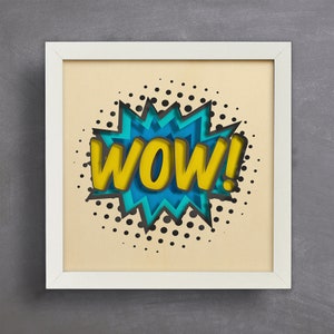 3D-serietidning pratbubbla Svg, Shadow Box Svg, filer för Cricut, för Silhouette, CNC-filer Svg