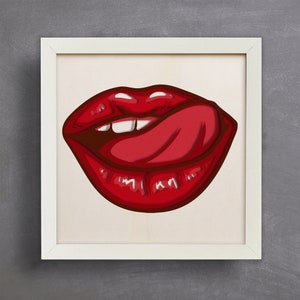 Lábios 3d, Shadow Box Svg, para cricut, para Silhouette, corte CNC, Svg, Dwg, Dxf, Ai, Eps, Pdf, formatos PNG