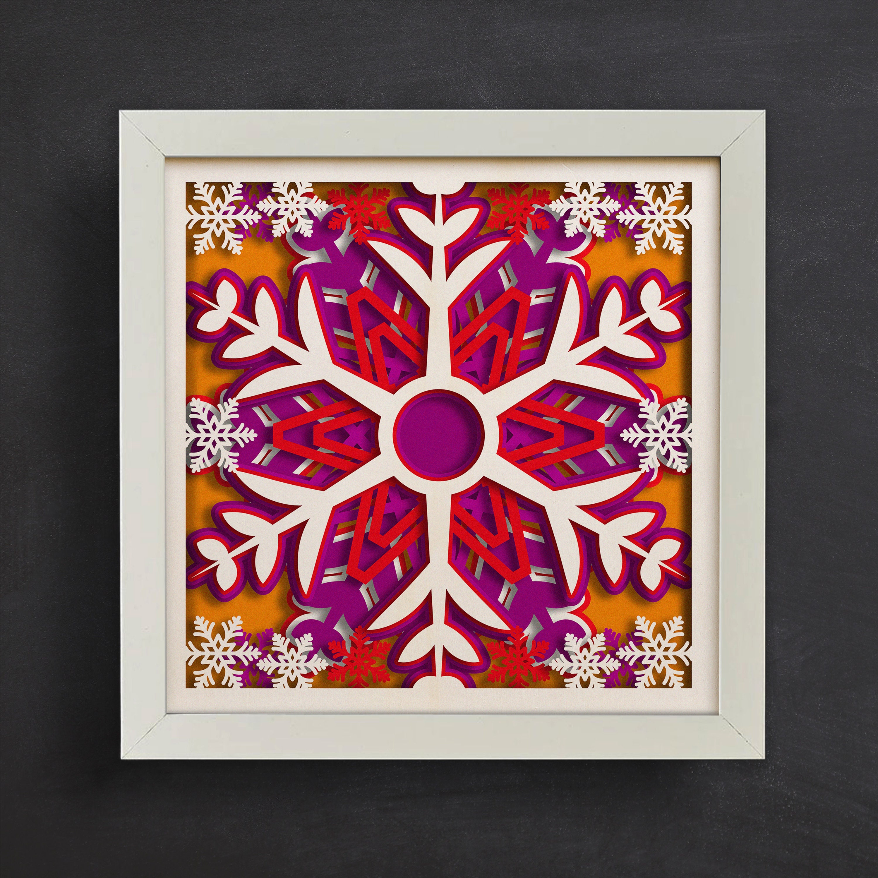 3d Snowflake Svg, Snowflake Shadow Box Svg - 3d Christmas Svg - Cricut ...