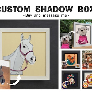 Custom Shadow Box  SVG / Personalize Shadow Box / Custom Gift / Custom Papercut Design / For Cricut / For Silhouette / Easy to use