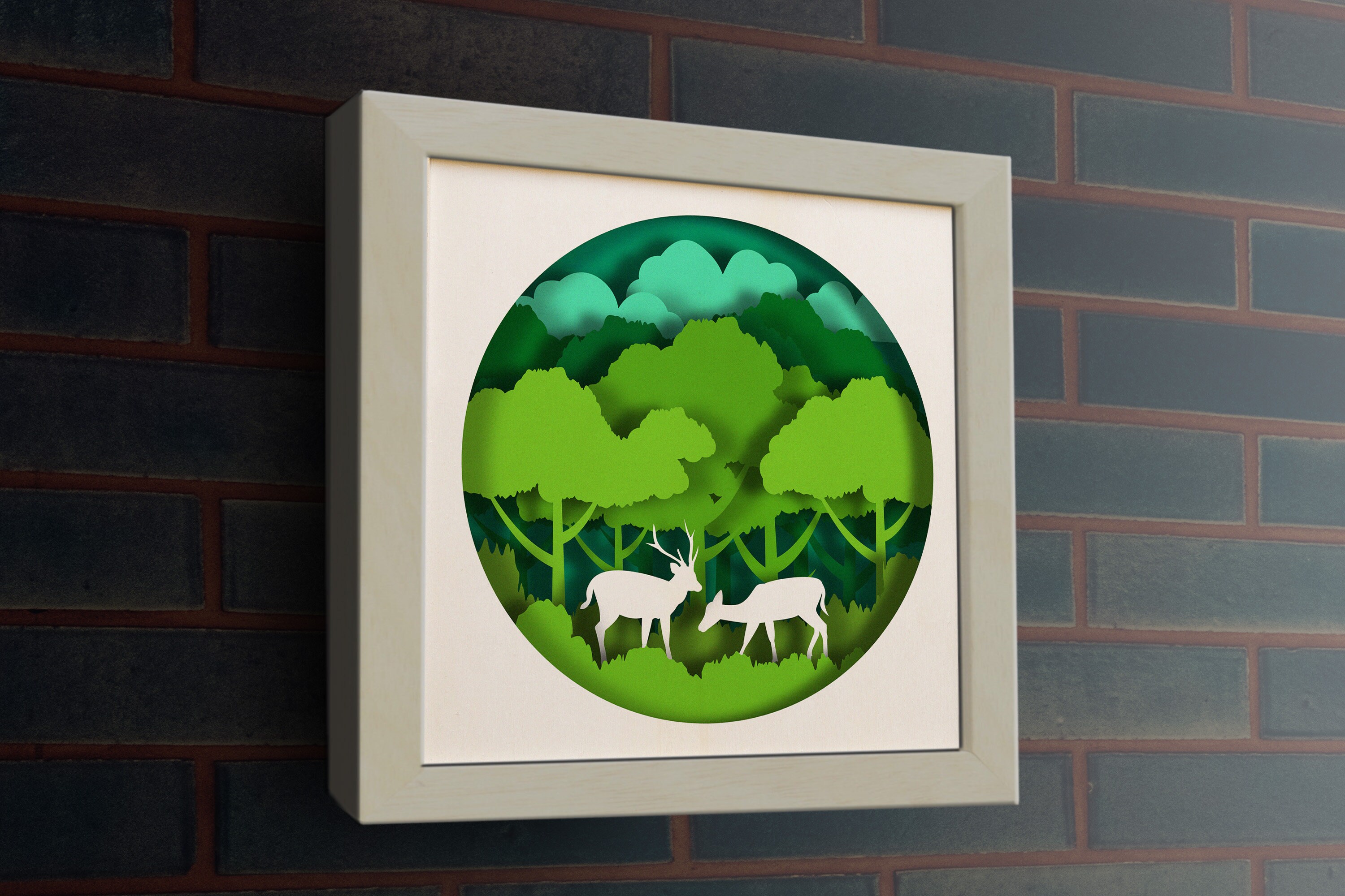 3d Nature Landscape Shadow Box, Paper Cut, Layered Cut Files, Shadow ...