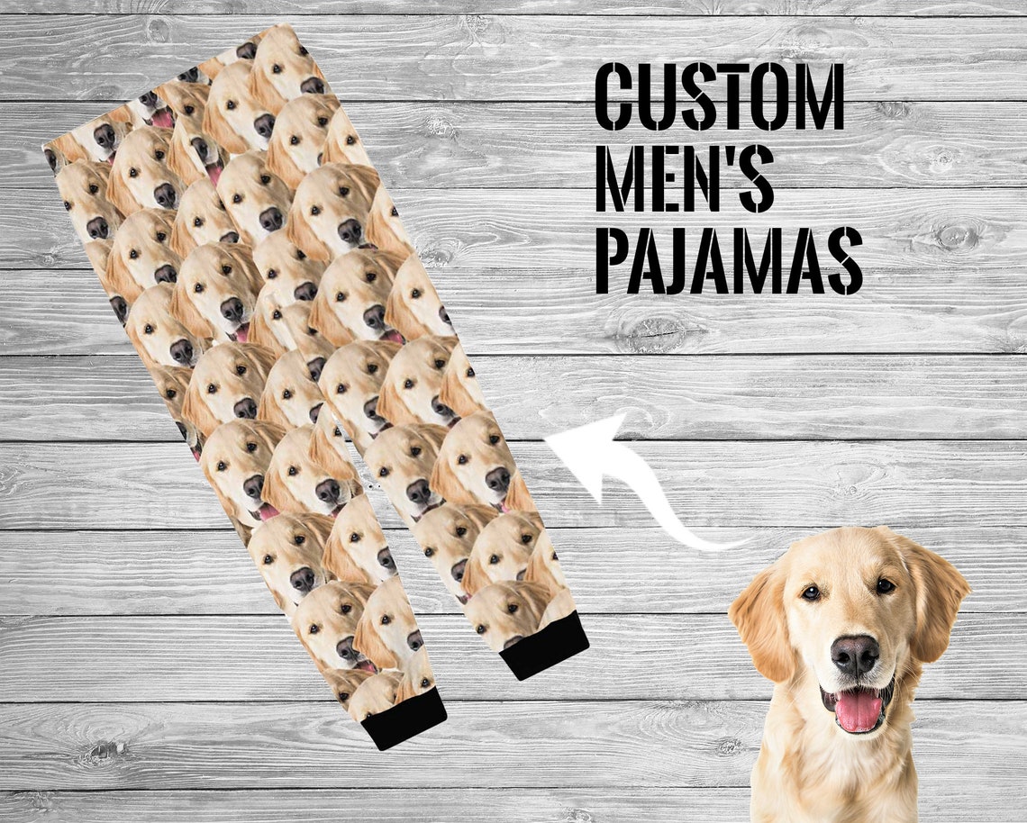 Customized Dog-face Pajama Pants for Men Custom Pet's Face | Etsy