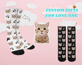 Personalized Photo/Picture on Socks Custom Face Socks Customized Funny Socks Personalized Picture Printed Socks for Men Christmas Socks
