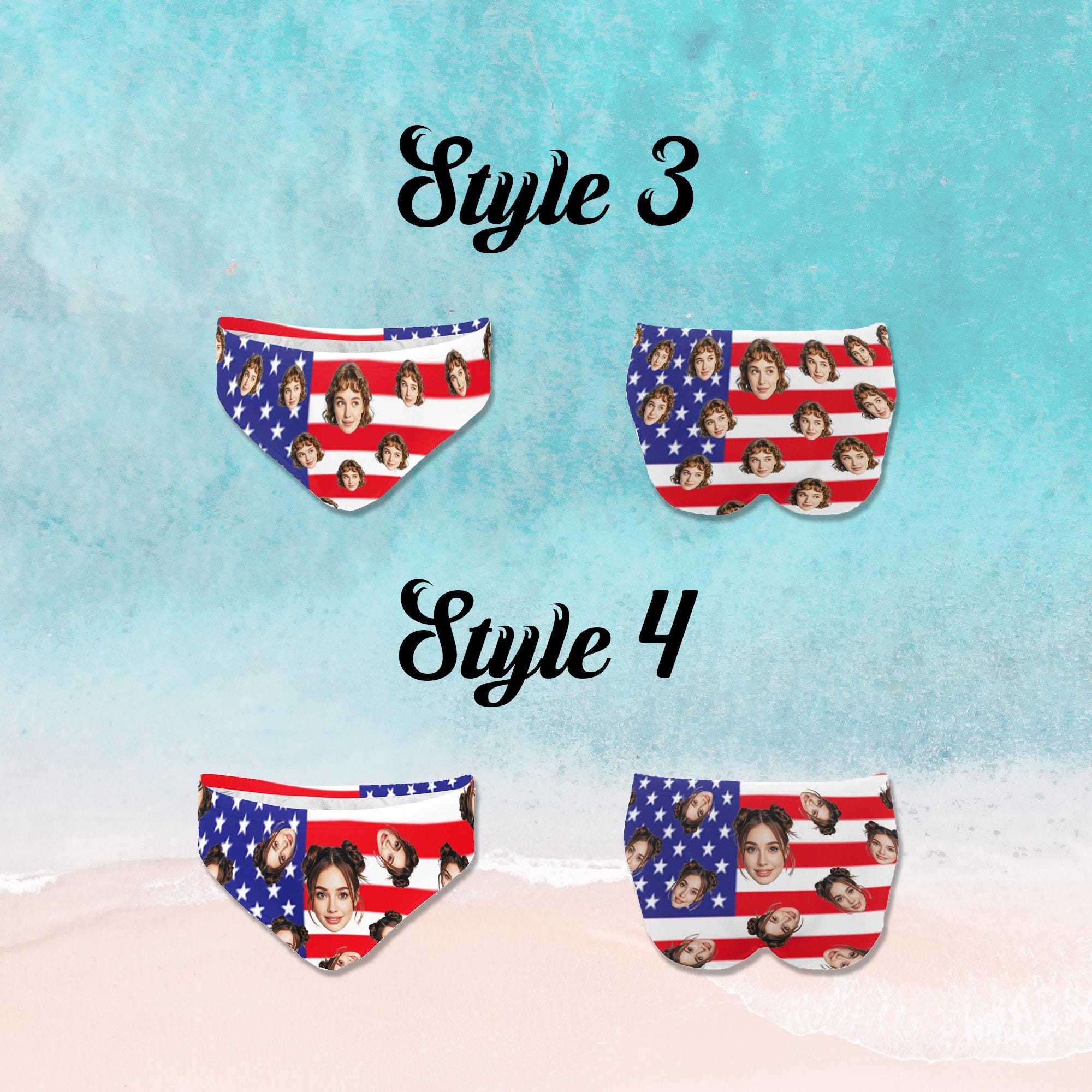 Custom Flag Swim Briefs With Face Personalized Face Speedo Photo ...
