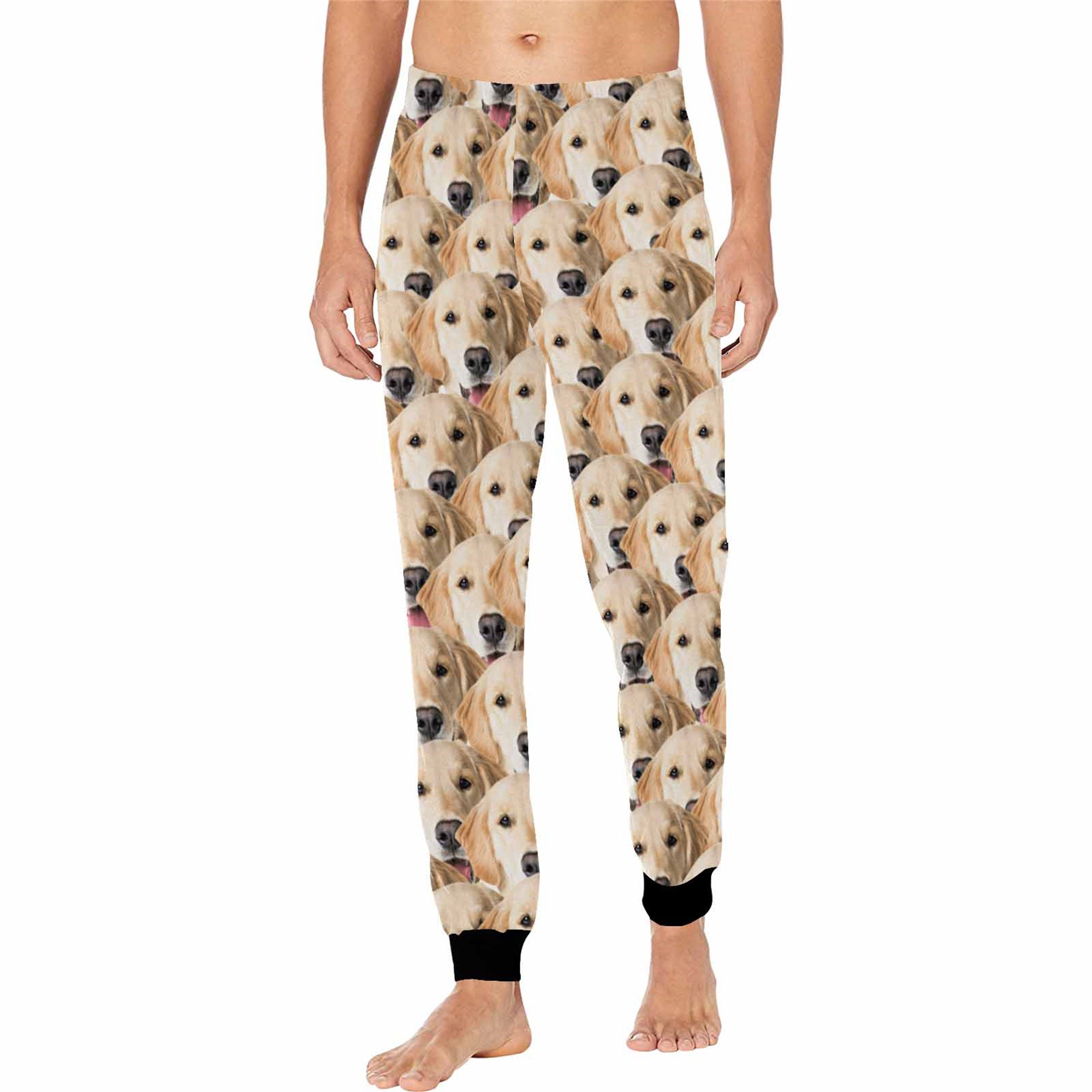 Customized Dogface Pajama Pants for Men Custom Pet's Face Etsy