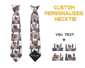 Custom Classic Necktie Custom Bow Tie With Your Photo Bow Tie For Men Custom Photo Bow Tie Personalized Photo Bow Tie