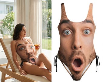 Custom Swimwear Multi Faces Custom Face Swimsuit Sexy Swimsuit Bikini Swimsuit Woman Bathing Suit Perfect Gift for Her/Wife/Girlfriend