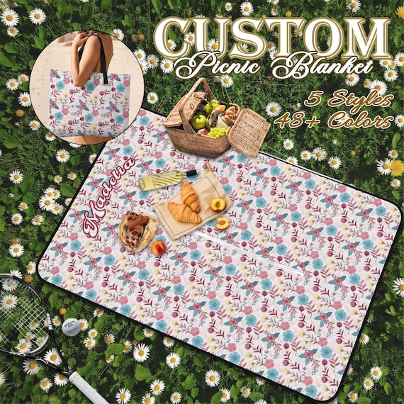 Custom Picnic Mat Plaid Picnic Mat Foldable Portable Outdoor Mat