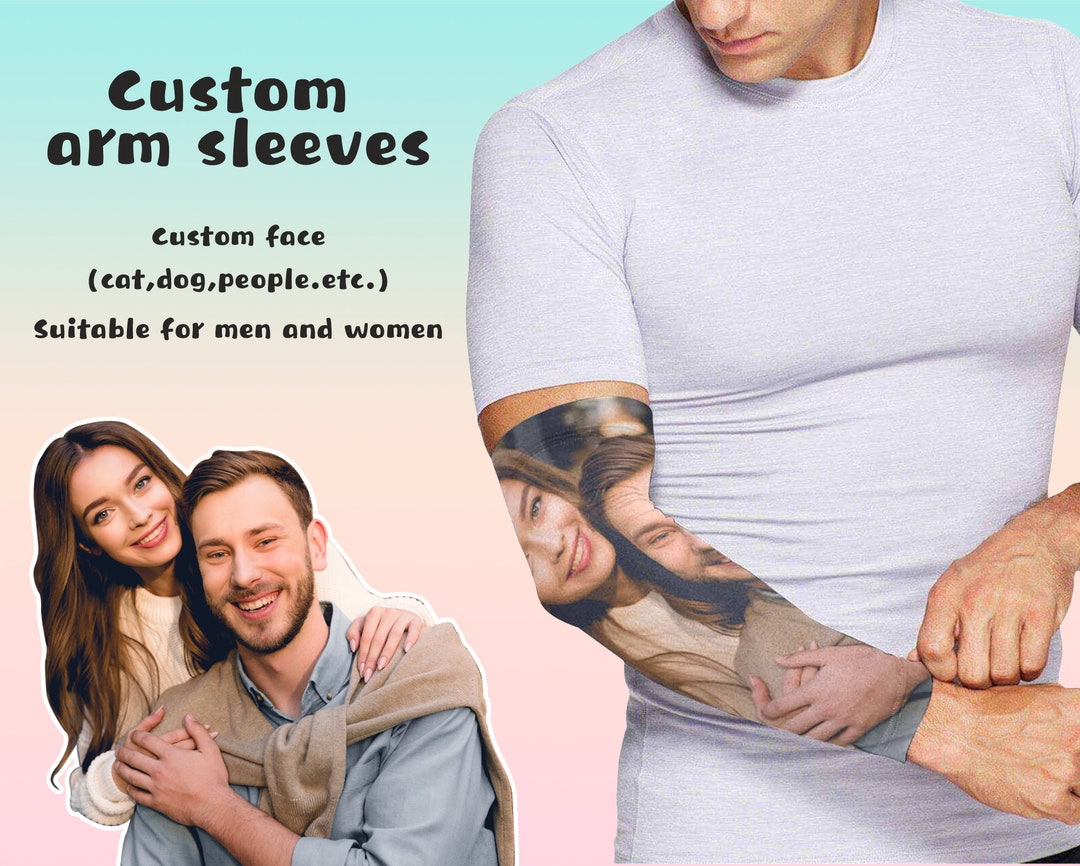 Personalized ARM Sleeve,custom Arm Sleeves,sun Sleeves for Men and