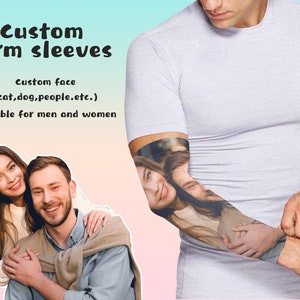 Personalized ARM Sleeve,Custom Arm Sleeves,Sun Sleeves for Men and Women,Sports Arm Sleeves,Compression Arm Cover,Made in USA
